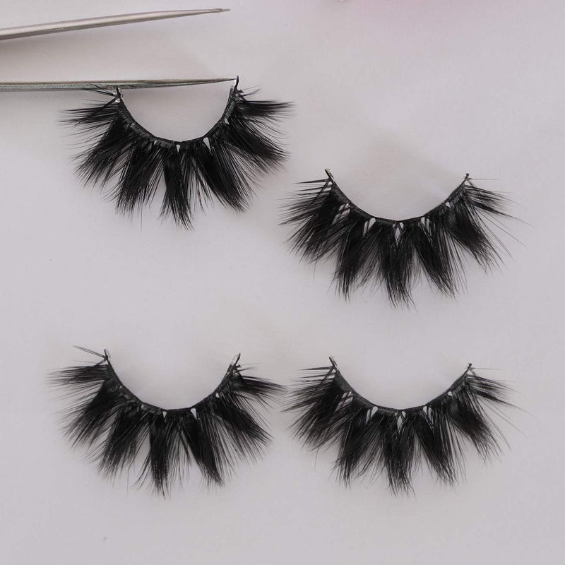 JIMIRE 12 Pairs False Eyelashes Fluffy High Volume Fake Eyelashes Faux Mink Lashes - Image 3